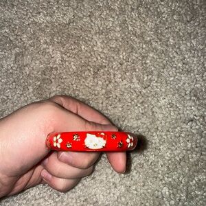 Red Hello Kitty Bangle Bracelet